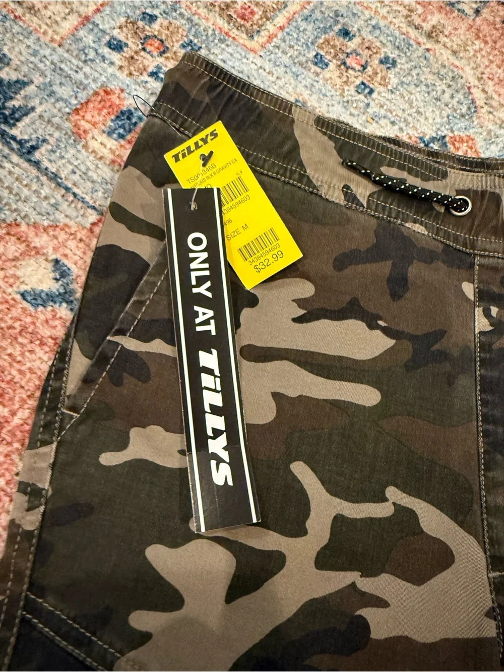 Tilly's Boys Camo Cargo Joggers - Green, Brown, Black
